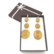 Load image into Gallery viewer, Golden grass earring E02CD
