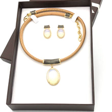 Carregar imagem no visualizador da galeria, Necklace-earring set S05ALE
